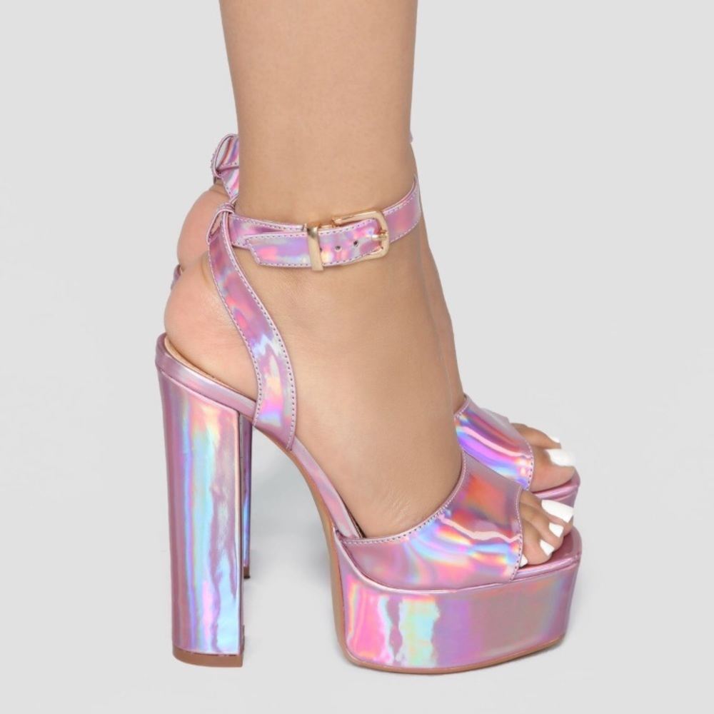 Irisdescent Platform Heels